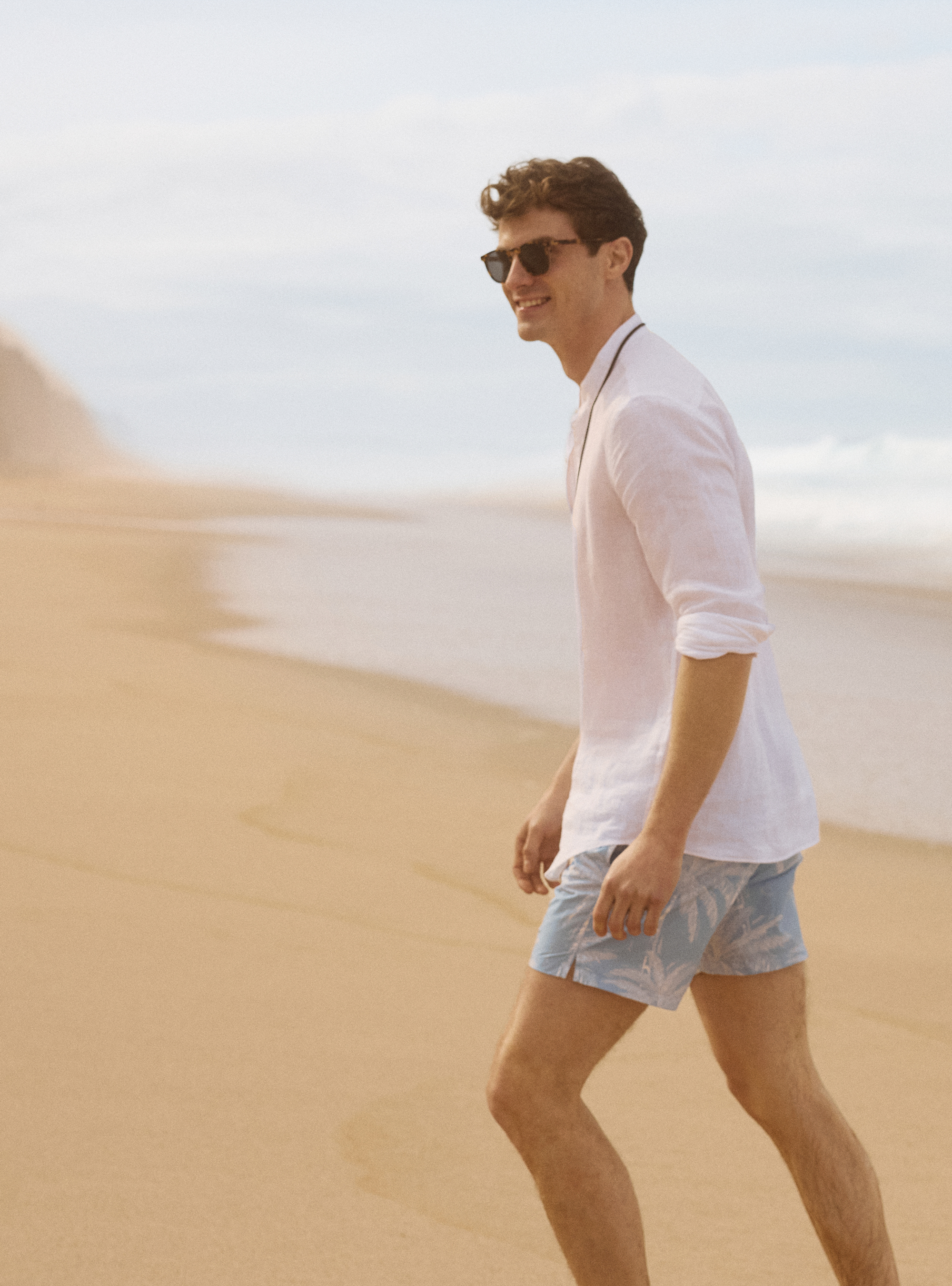 Koreanisches Hemd aus reinem Leinen, 